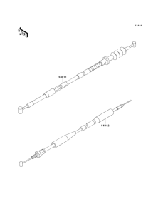 KX100 Тросы управления