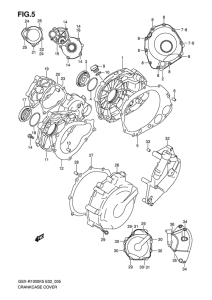GSX-R1000 Crankcase cover ass`y  (v