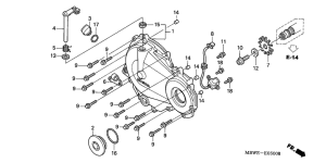  Крышка картера правая