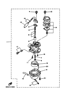 CH50EE Tobera  carburador