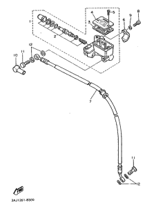 XT600Z Главный тормозной цилиндр