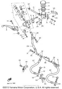 FZR1000EC Главный тормозной цилиндр