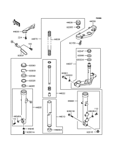 EL250 Передняя вилка