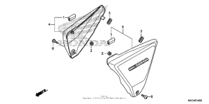 CB1100 (ABS) Боковые обтекатели