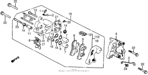 VT1100C Передний суппорт