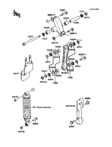 KDX80 Задняя подвеска