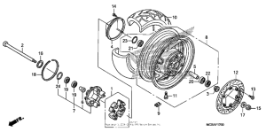 ST1300 Переднее колесо