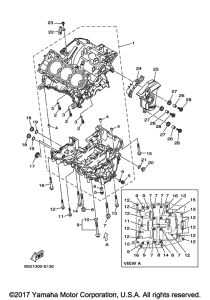 FZ09 Картер двигателя