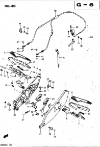 GV1400 Pillion footrest