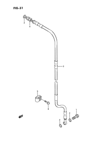 RM80 Передние тормозные трубки