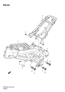SV650 (ABS) Frame comp