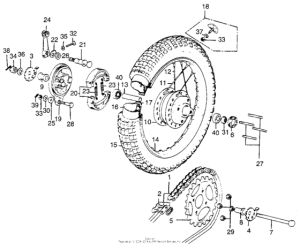 TL250 Переднее колесо
