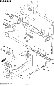 VL1500T Механизм  переключения передач