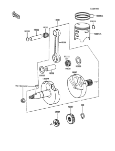 Коленвал и поршни