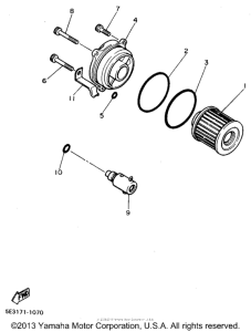 XV1100GC Масляный фильтр
