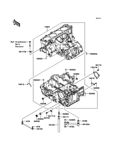 ZG1400 Картер двигателя