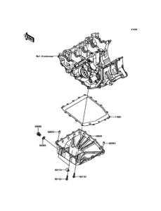 ZX600 Маслянный поддон
