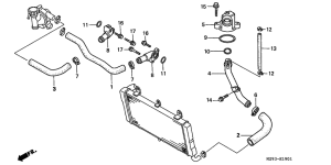 ST1100P Водяная помпа