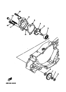 WR250Z Водяной насос