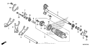 CTX700N Gearshift drum (1)