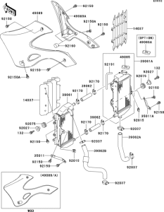 KX125 Радиатор
