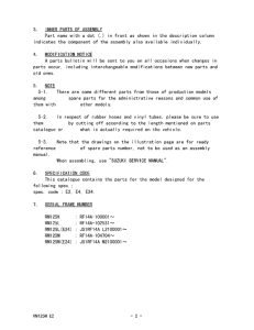 RM125 Catalog preface