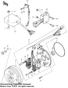 KL250 Ignition / generator / regulator