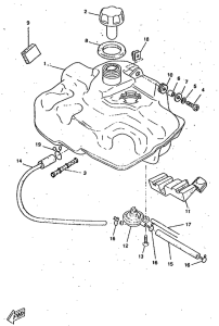 CW50RS Топливный бак