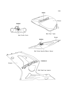 ZX600 Наклейки