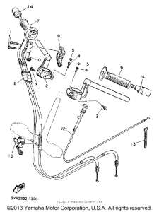 FJ1200AEC Handlebar-cable
