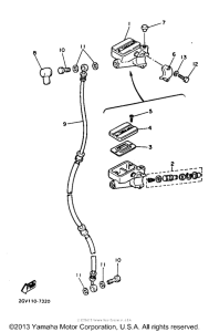 XV535T Главный тормозной цилиндр