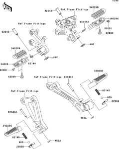ZX1200 Подножки