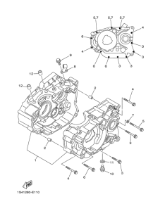 YBR250 Картер двигателя