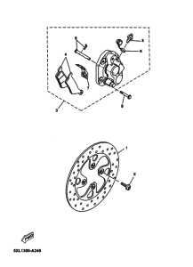 YP125E Передний суппорт