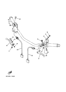 TDR125 Handle switch. lever