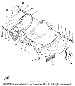 YZ465G Боковые обтекатели