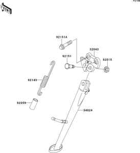ZX1200 Подножка