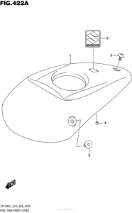 VZ1500 Fuel Tank Front Cover
