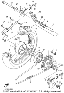 XJ600SF Переднее колесо