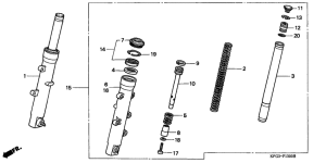 FES250 Вилка передней оси