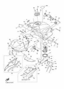 YZF-R6R Fuel tank assy