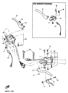 SR500 Handle switch. lever