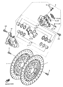 FZR1000 Front brake. caliper