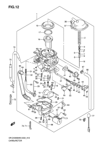 DR-Z400 Carburetor assy