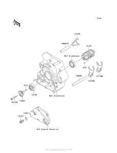  Валы и вилки переключения передач