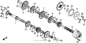 VF750F Трансмиссия