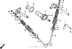 XR200 Распределительный вал и клапана