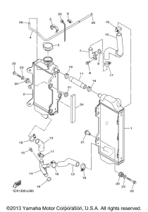 WR450FE Радиатор и Патрубки