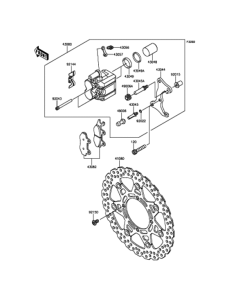 KLX250 フロントブレーキ