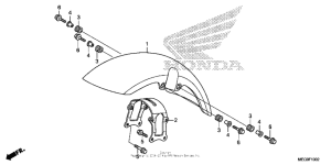 VT750C2B Front fender (3)